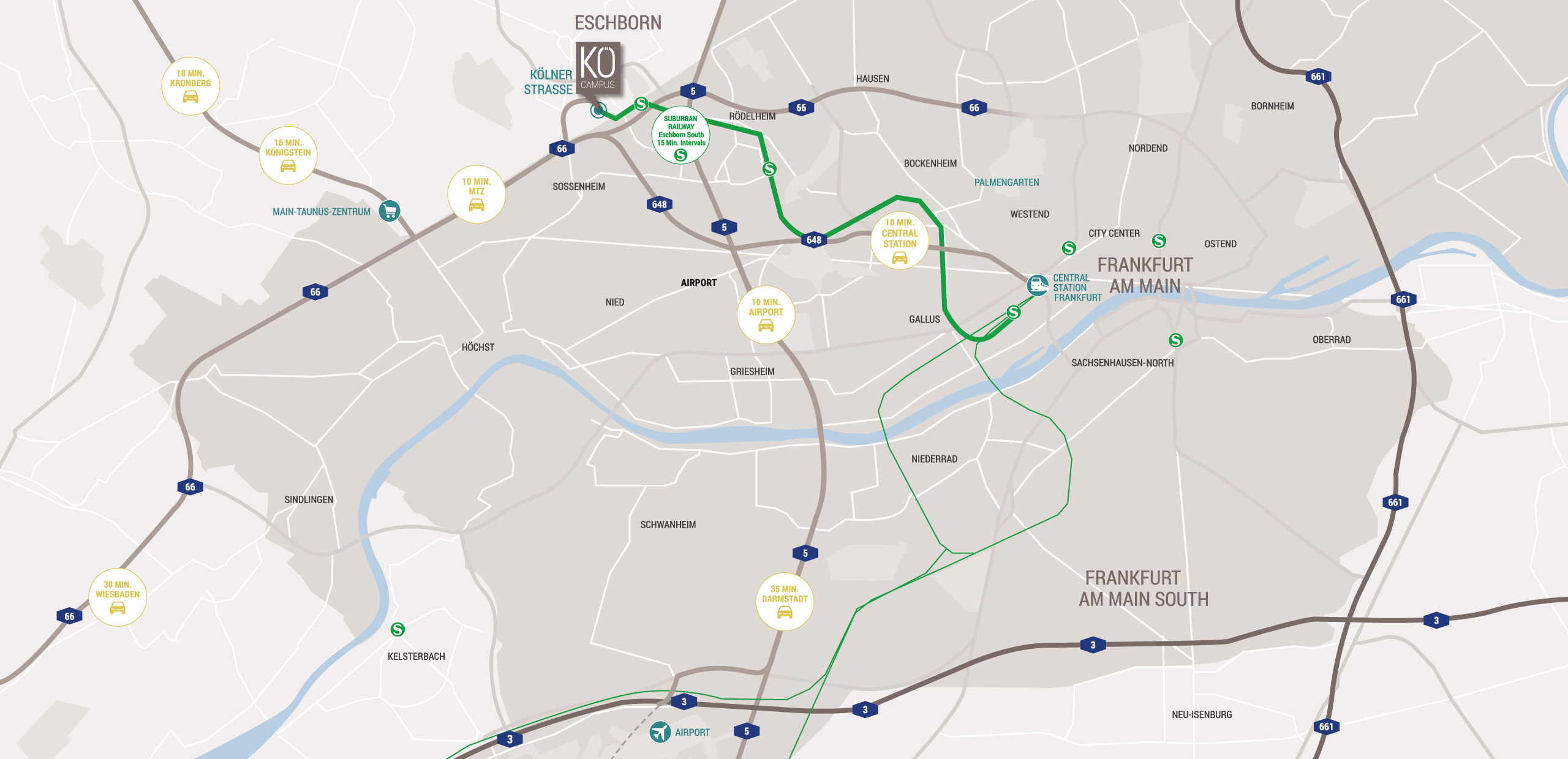 KÖ-Campus macro location