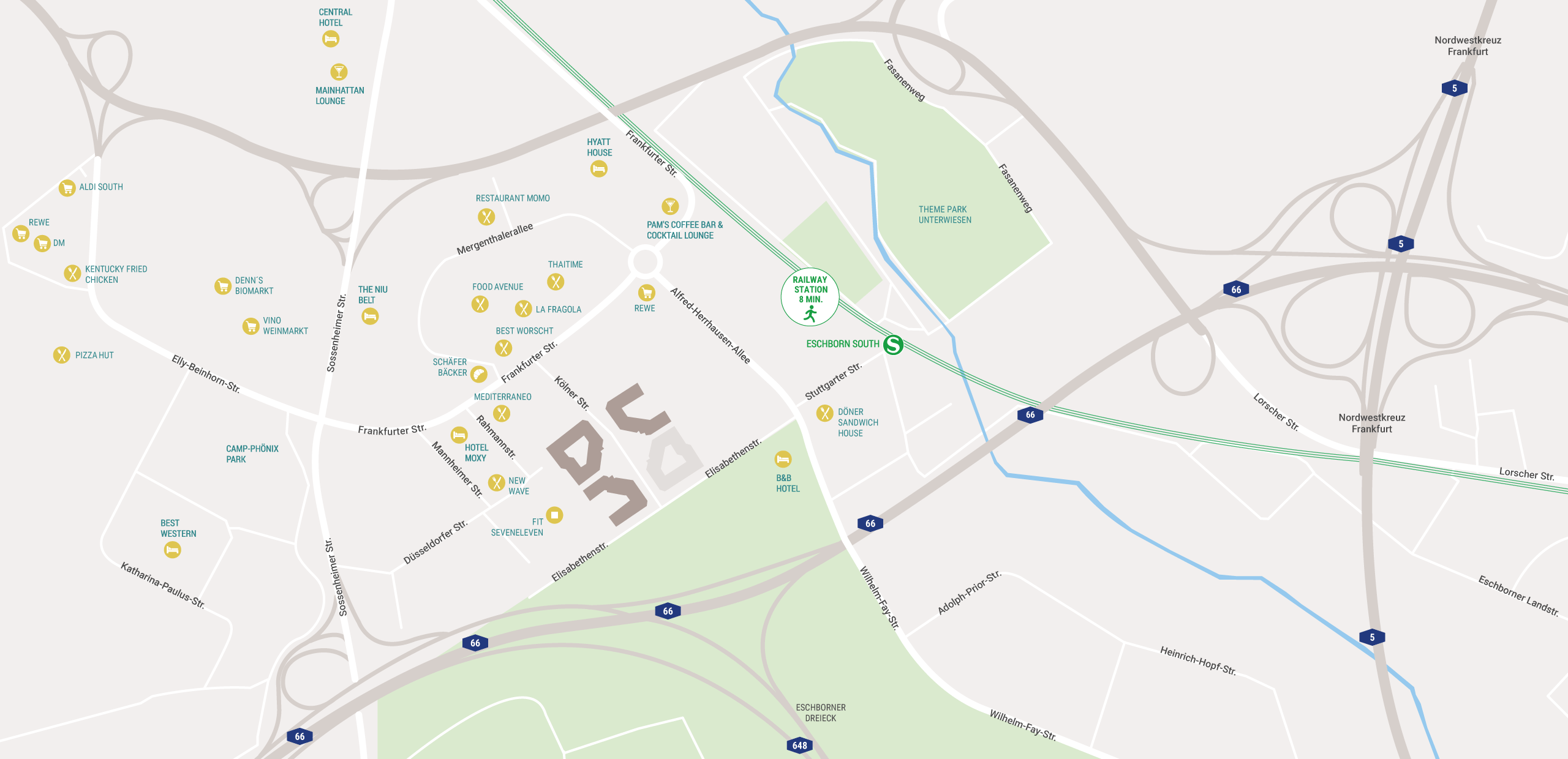 KÖ-Campus micro location